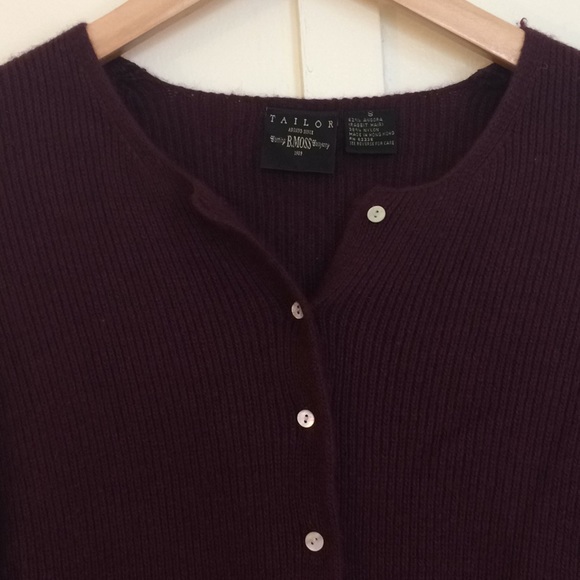 Vintage Angora Red Wine Sweater - Picture 1 of 4